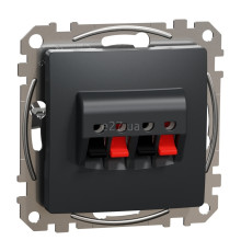 Розетка аудіо Schneider Electric SDD114411 Sedna Design, чорний, пластик, для врізного монтажу
