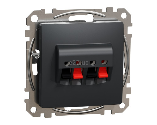 Розетка аудіо Schneider Electric SDD114411 Sedna Design, чорний, пластик, для врізного монтажу