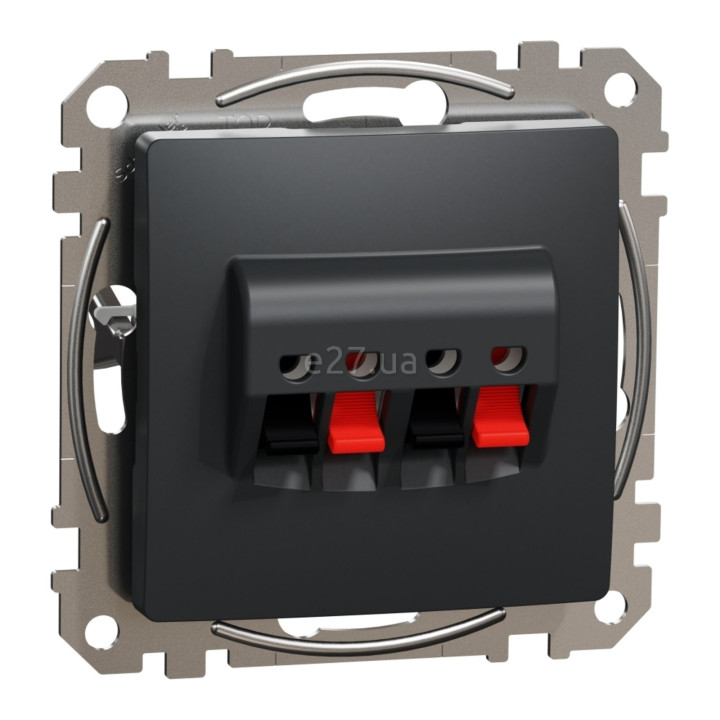 Розетка аудіо Schneider Electric SDD114411 Sedna Design, чорний, пластик, для врізного монтажу · Schneider Electric · schneider-electric-sdd114411