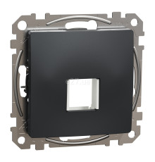 Лицьова панель Schneider Electric SDD114421 Sedna Design, чорний, пластик, ip20, для врізного монтажу