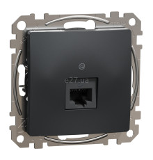 Розетка комп'ютерна Schneider Electric SDD114451 Sedna Design, чорний, пластик, для врізного монтажу