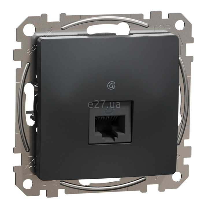 Розетка комп'ютерна Schneider Electric SDD114451 Sedna Design, чорний, пластик, для врізного монтажу · Schneider Electric · schneider-electric-sdd114451
