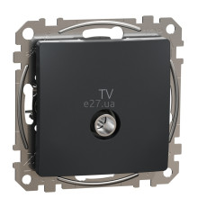 Розетка TV кінцева Schneider Electric SDD114471 Sedna Design, чорний, пластик, для врізного монтажу