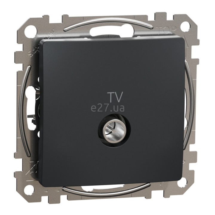 Розетка TV кінцева Schneider Electric SDD114471 Sedna Design, чорний, пластик, для врізного монтажу · Schneider Electric · schneider-electric-sdd114471