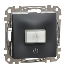Датчик руху Schneider Electric SDD114504 Sedna Design, чорний, пластик, для врізного монтажу