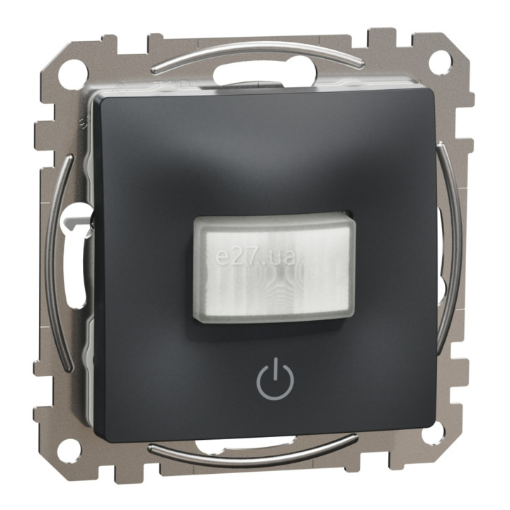 Датчик руху Schneider Electric SDD114504 Sedna Design, чорний, пластик, для врізного монтажу · Schneider Electric · schneider-electric-sdd114504
