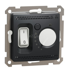 Терморегулятор для теплої підлоги Schneider Electric SDD114507 Sedna Design, чорний, пластик, для врізного монтажу