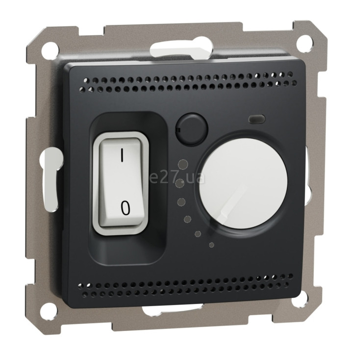 Терморегулятор для теплої підлоги Schneider Electric SDD114507 Sedna Design, чорний, пластик, для врізного монтажу · Schneider Electric · schneider-electric-sdd114507