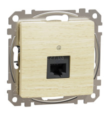 Розетка комп'ютерна Schneider Electric SDD180451 Sedna Elements, береза, пластик, ip20, для врізного монтажу