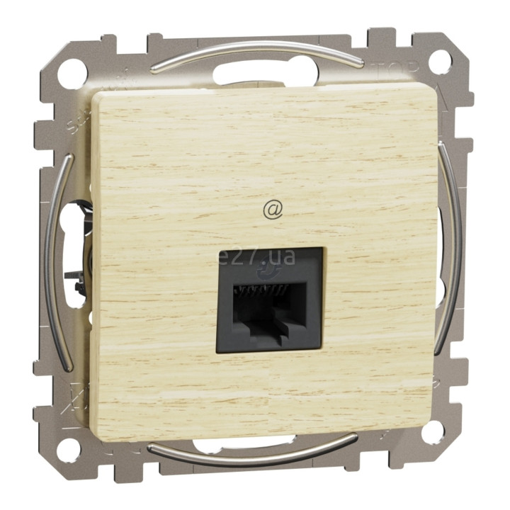 Розетка комп'ютерна Schneider Electric SDD180451 Sedna Elements, береза, пластик, ip20, для врізного монтажу · Schneider Electric · schneider-electric-sdd180451