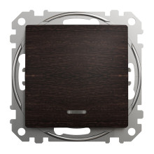 Вимикач 1-клавішний Schneider Electric SDD181101L Sedna Elements, 10A, венге, пластик, ip20, 1 клавіша, з підсвіткою, для врізного монтажу · Schneider Electric · schneider-electric-sdd181101l