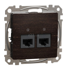 Розетка комп'ютерна Schneider Electric SDD181452 Sedna Elements, венге, пластик, ip20, для врізного монтажу