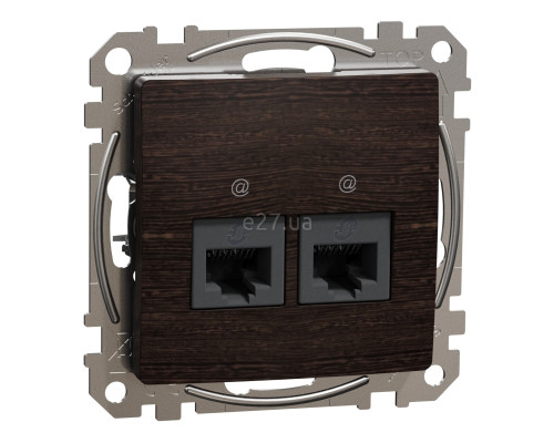 Розетка комп'ютерна Schneider Electric SDD181452 Sedna Elements, венге, пластик, ip20, для врізного монтажу