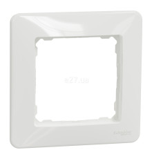 Рамка 1 пост Schneider Electric SDD311801 Sedna Design, білий, пластик