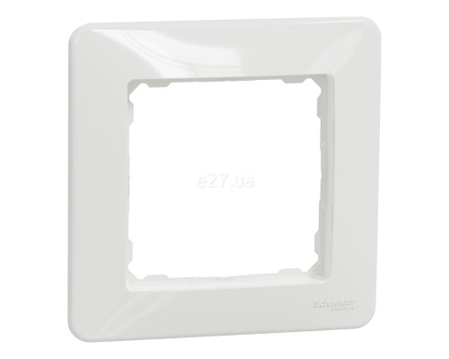 Рамка 1 пост Schneider Electric SDD311801 Sedna Design, білий, пластик