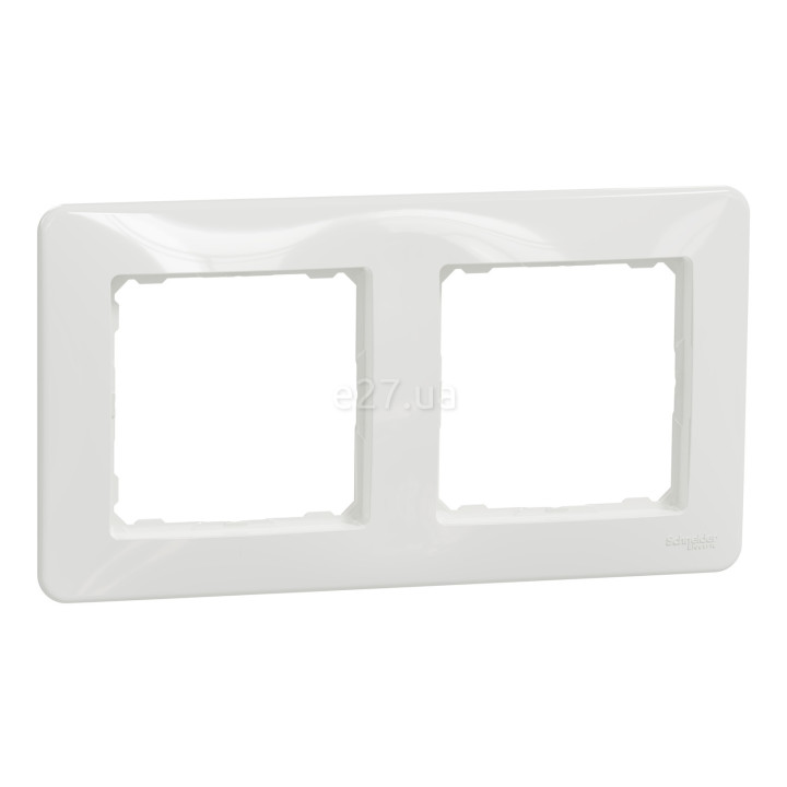 Рамка 2 поста Schneider Electric SDD311802 Sedna Design, білий, пластик · Schneider Electric · schneider-electric-sdd311802
