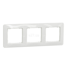 Рамка 3 поста Schneider Electric SDD311803 Sedna Design, білий, пластик