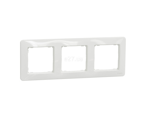 Рамка 3 поста Schneider Electric SDD311803 Sedna Design, білий, пластик