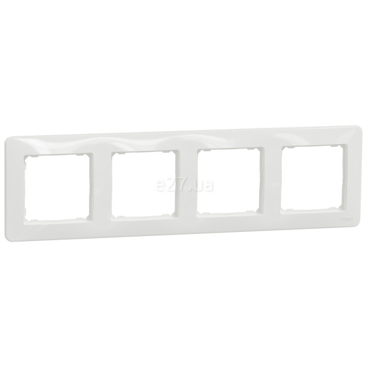 Рамка 4 поста Schneider Electric SDD311804 Sedna Design, білий, пластик · Schneider Electric · schneider-electric-sdd311804