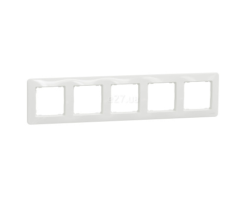 Рамка 5 постів Schneider Electric SDD311805 Sedna Design, білий, пластик