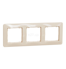 Рамка 3 поста Schneider Electric SDD312803 Sedna Design, бежевий, пластик