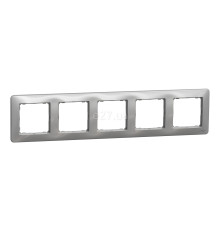 Рамка 5 постів Schneider Electric SDD313805 Sedna Design, алюміній, пластик