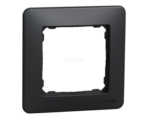Рамка 1 пост Schneider Electric SDD314801 Sedna Design, чорний, пластик