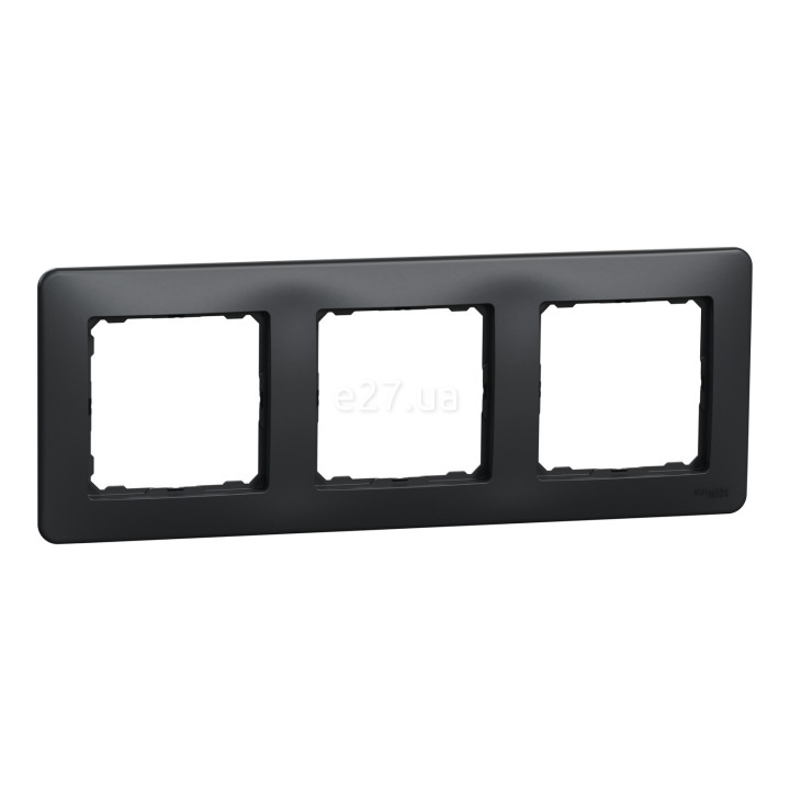 Рамка 3 поста Schneider Electric SDD314803 Sedna Design, чорний, пластик · Schneider Electric · schneider-electric-sdd314803