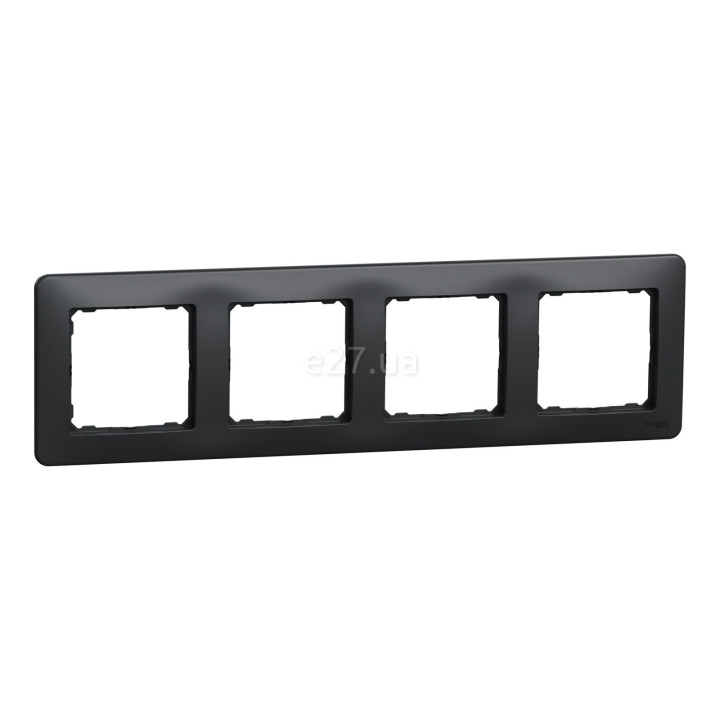 Рамка 4 поста Schneider Electric SDD314804 Sedna Design, чорний, пластик · Schneider Electric · schneider-electric-sdd314804