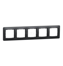 Рамка 5 постів Schneider Electric SDD314805 Sedna Design, чорний, пластик