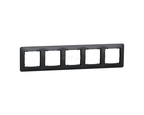 Рамка 5 постів Schneider Electric SDD314805 Sedna Design, чорний, пластик