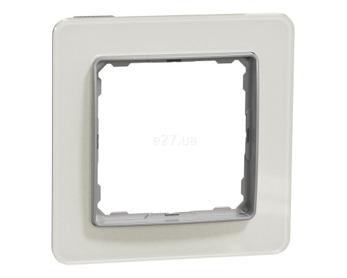 Рамка 1 пост Schneider Electric SDD360801 Sedna Elements, біле скло, пластик