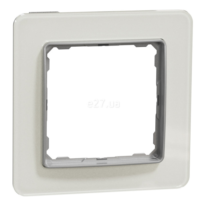 Рамка 1 пост Schneider Electric SDD360801 Sedna Elements, біле скло, пластик · Schneider Electric · schneider-electric-sdd360801