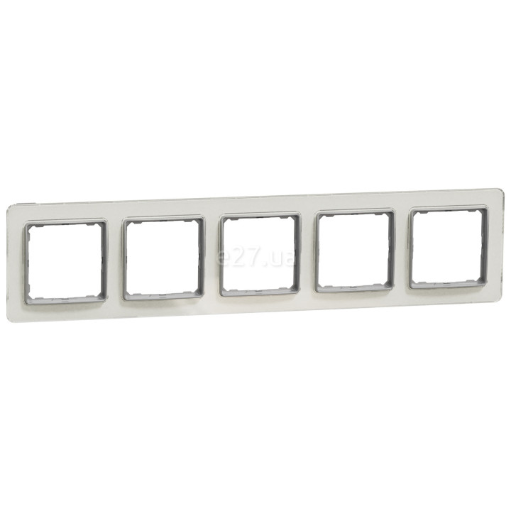 Рамка 5 постів Schneider Electric SDD360805 Sedna Elements, біле скло, пластик · Schneider Electric · schneider-electric-sdd360805