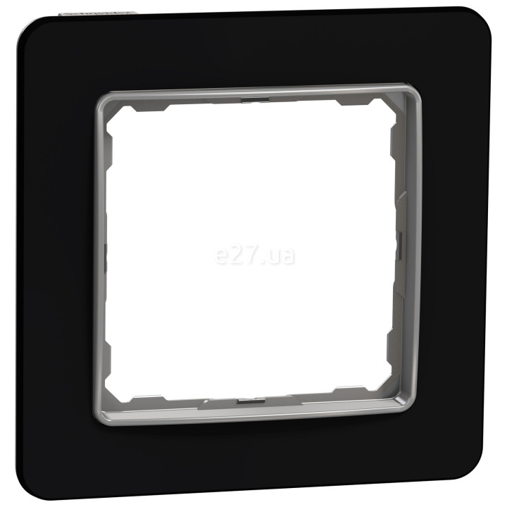 Рамка 1 пост Schneider Electric SDD361801 Sedna Elements, чорне скло, пластик · Schneider Electric · schneider-electric-sdd361801