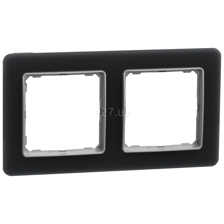 Рамка 2 поста Schneider Electric SDD362802 Sedna Elements, матове скло, пластик · Schneider Electric · schneider-electric-sdd362802