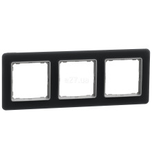 Рамка 3 поста Schneider Electric SDD362803 Sedna Elements, матове скло, пластик