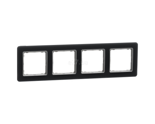 Рамка 4 поста Schneider Electric SDD362804 Sedna Elements, матове скло, пластик