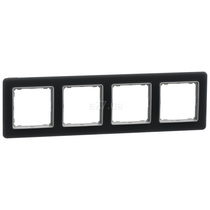 Рамка 4 поста Schneider Electric SDD362804 Sedna Elements, матове скло, пластик · Schneider Electric · schneider-electric-sdd362804
