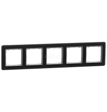 Рамка 5 постів Schneider Electric SDD362805 Sedna Elements, матове скло, пластик
