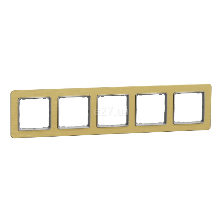 Рамка 5 постів Schneider Electric SDD371805 Sedna Elements, матове золото, пластик · Schneider Electric · schneider-electric-sdd371805