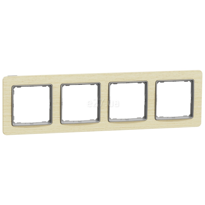 Рамка 4 поста Schneider Electric SDD380804 Sedna Elements, береза, пластик · Schneider Electric · schneider-electric-sdd380804