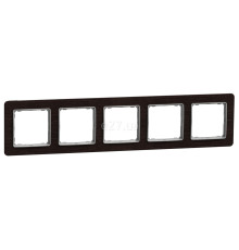 Рамка 5 постів Schneider Electric SDD381805 Sedna Elements, венге, пластик, ip20