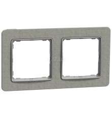 Рамка 2 поста Schneider Electric SDD390802 Sedna Elements, бетон, пластик