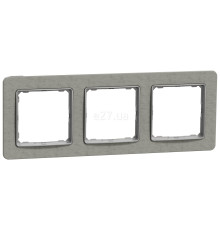 Рамка 3 поста Schneider Electric SDD390803 Sedna Elements, бетон, пластик
