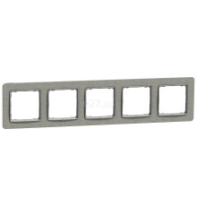 Рамка 5 постів Schneider Electric SDD390805 Sedna Elements, бетон, пластик