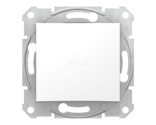 Вимикач 1-клавішний Schneider Electric SDN0100121 Sedna, білий, пластик, без підсвітки та індикації, для врізного монтажу