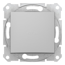 Вимикач 1-клавішний Schneider Electric SDN0100160 Sedna, алюміній, пластик, без підсвітки та індикації, для врізного монтажу · Schneider Electric · schneider-electric-sdn0100160