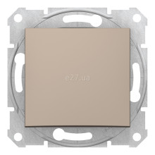 Вимикач 1-клавішний Schneider Electric SDN0100168 Sedna, титан, пластик, без підсвітки та індикації, для врізного монтажу · Schneider Electric · schneider-electric-sdn0100168