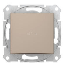 Вимикач 1-клавішний Schneider Electric SDN0100168 Sedna, титан, пластик, без підсвітки та індикації, для врізного монтажу